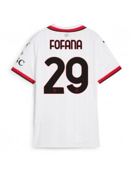 Billige AC Milan Youssouf Fofana #29 Bortedrakt Dame 2024-25 Kortermet